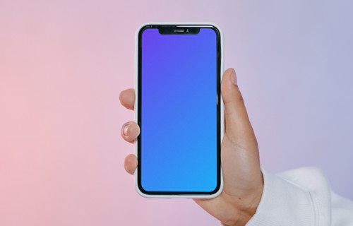 Minimalistic iPhone mockup