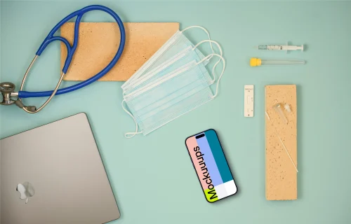 Phone mockup in the modern health care environment