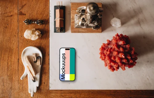 Spiritual themed iPhone mockup