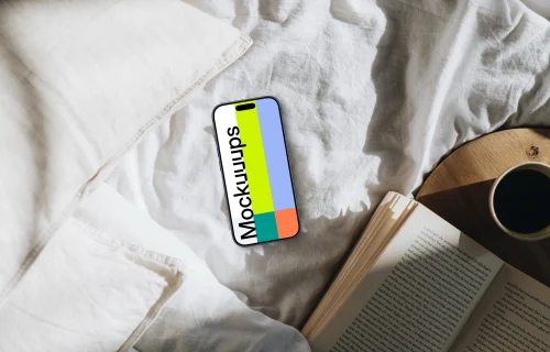 Sunlit breakfast ritual featuring an iPhone mockup