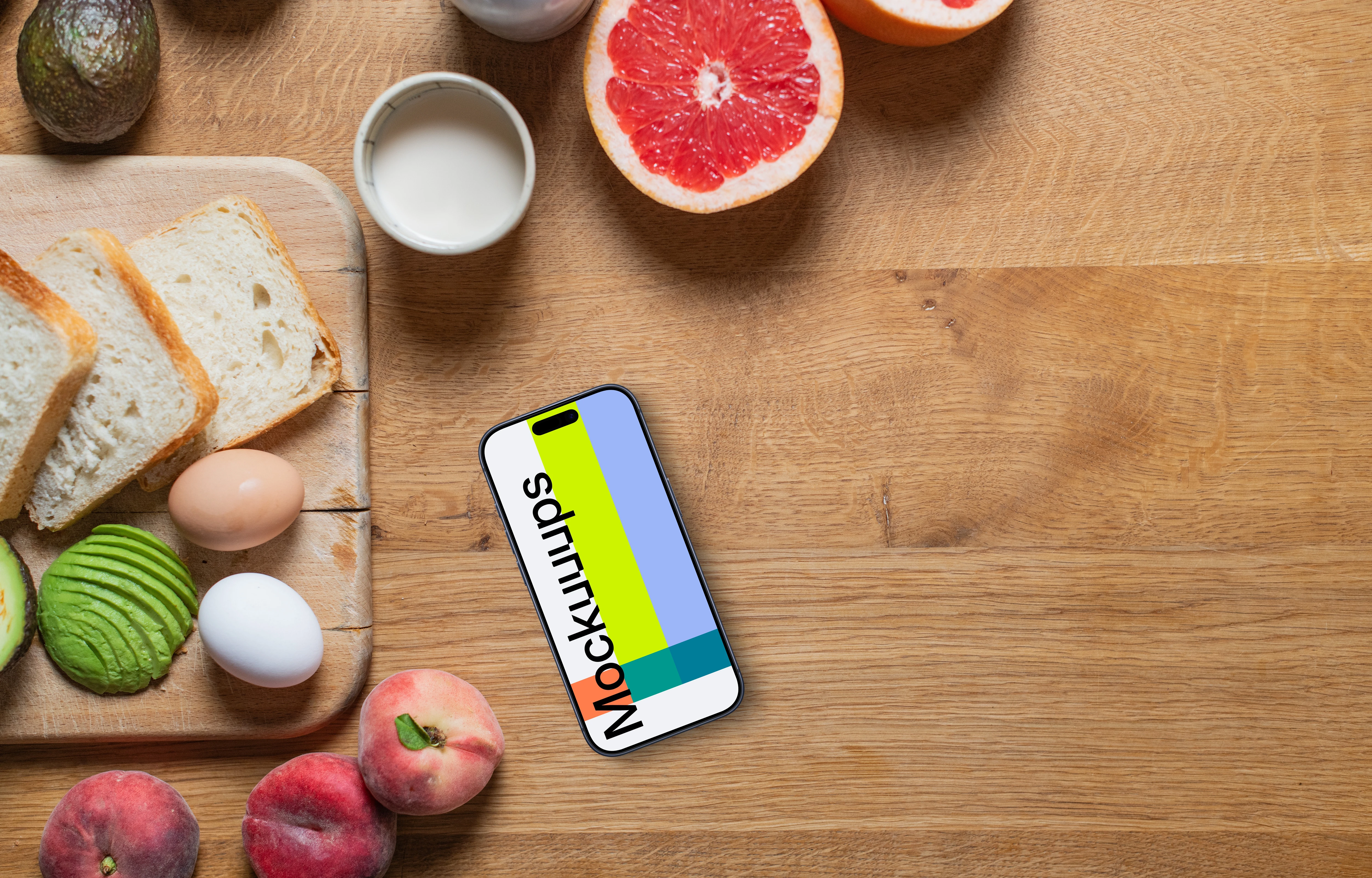 Cooking themed iPhone mockup
