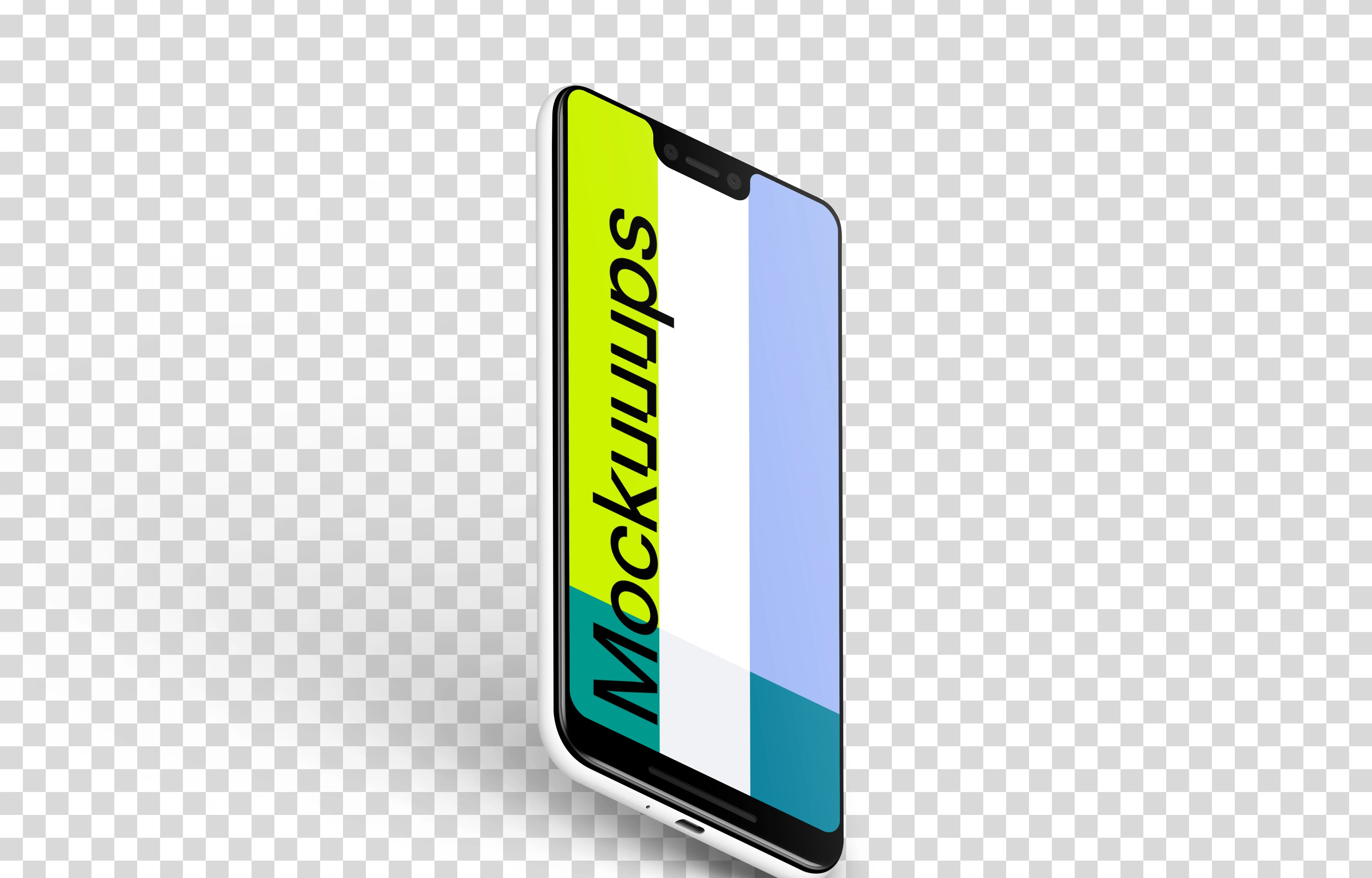 Google Pixel 3 XL Stand Floor mockup (Left)