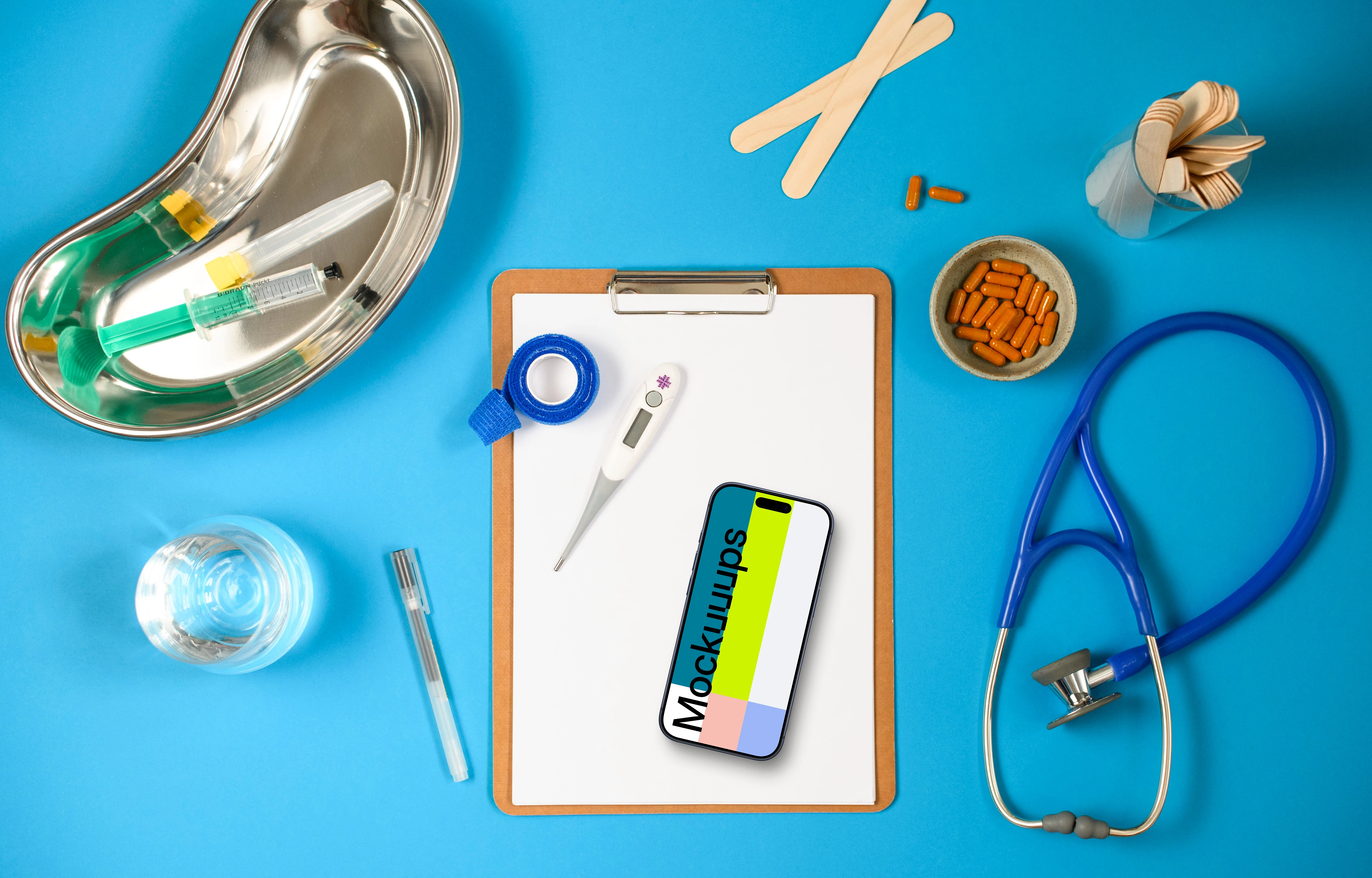 Health care themed iPhone mockup