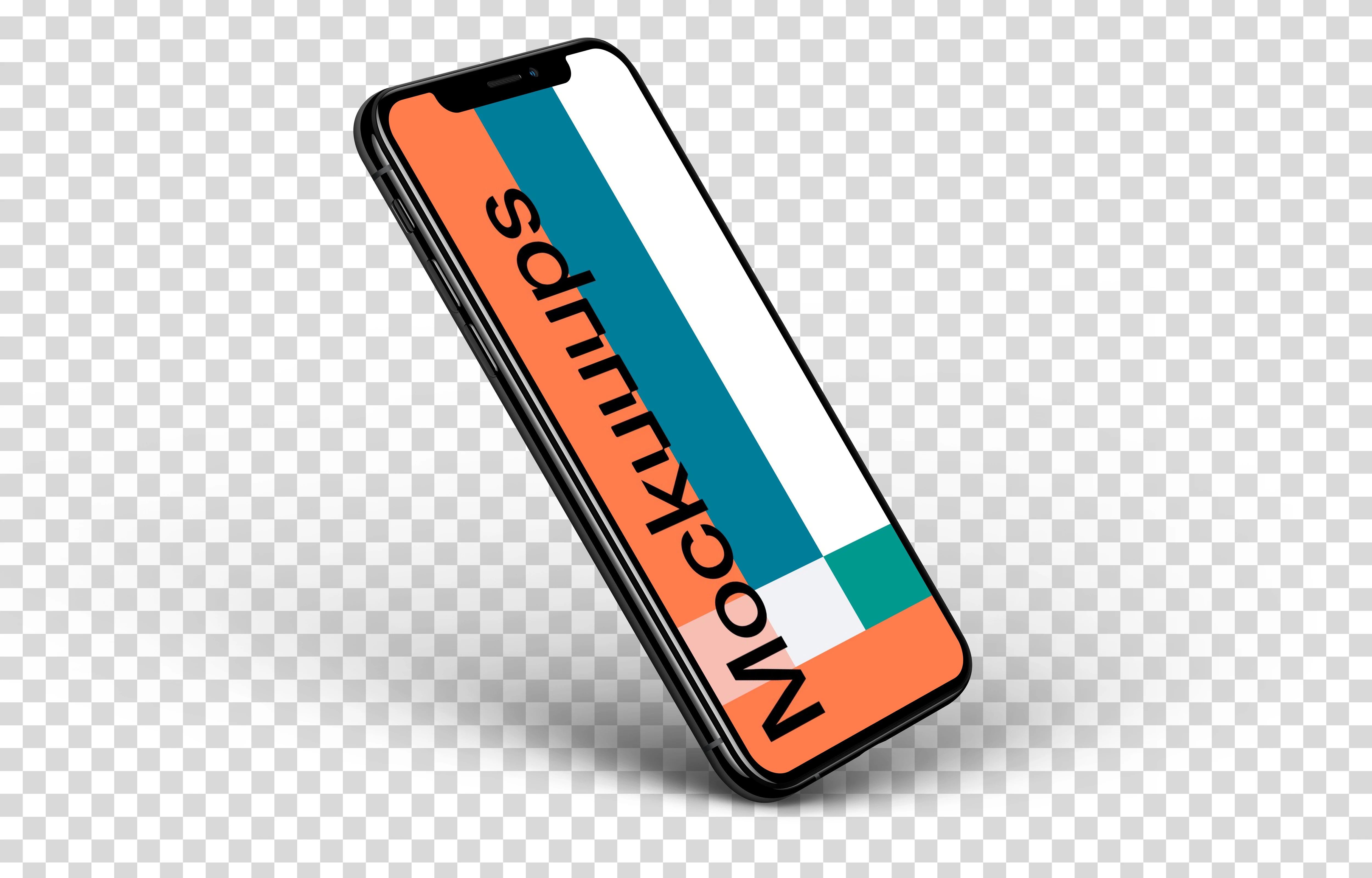 iPhone XS Perspective Style mockup (Left)