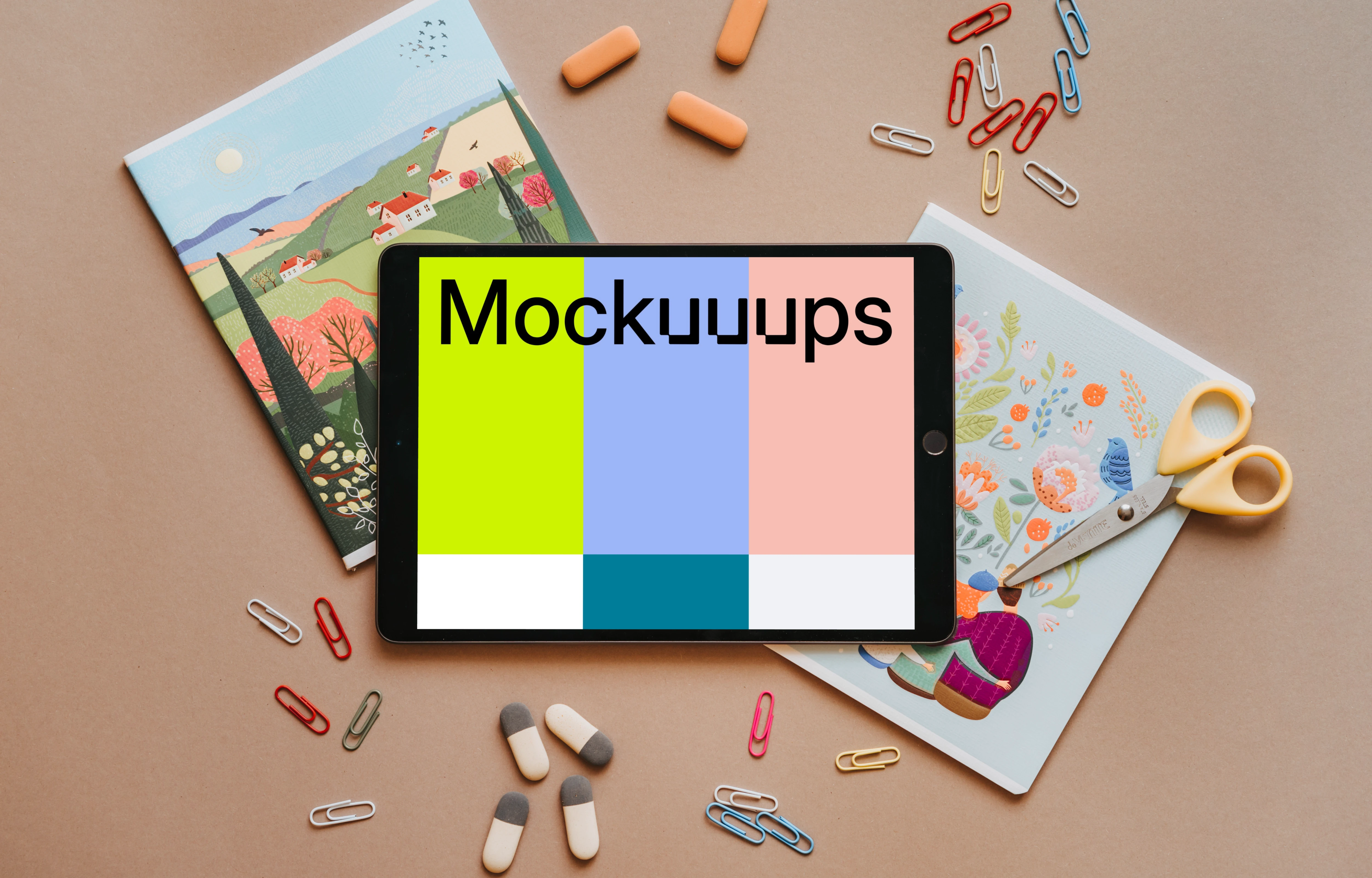Mockup iPad in School