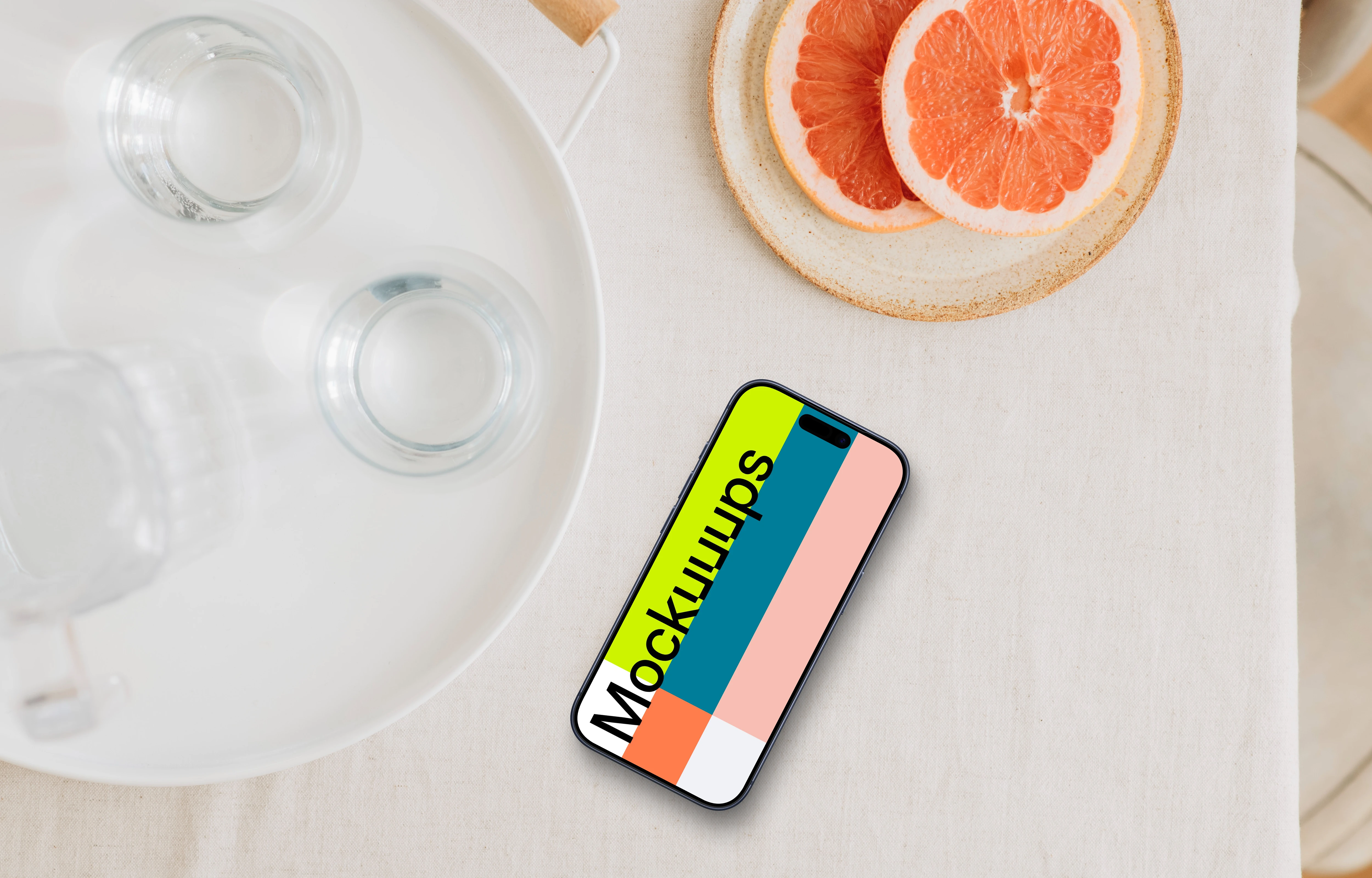 Simplicity in breakfast including an iPhone mockup