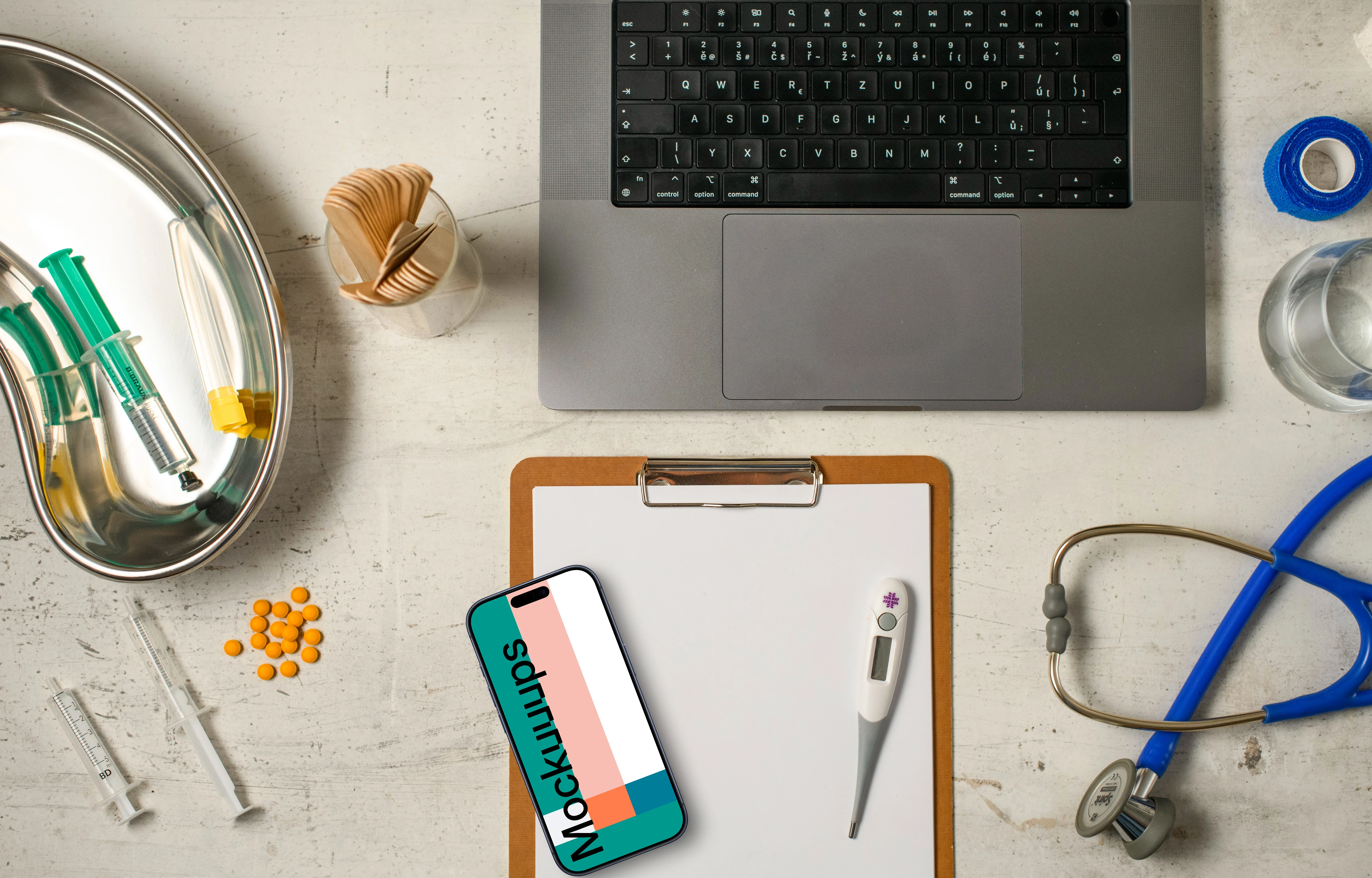 Health care themed iPhone mockup