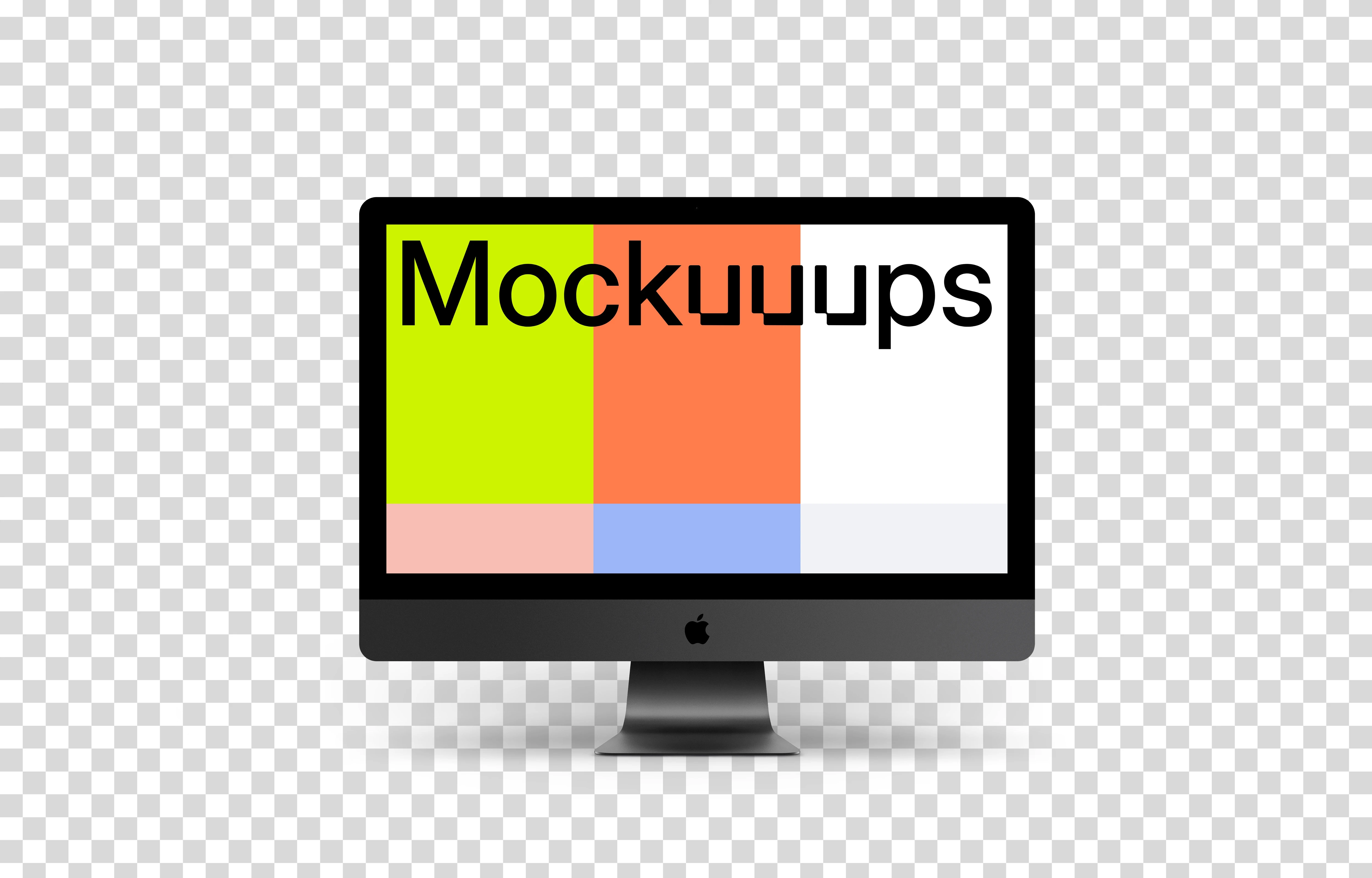 iMac Pro mockup (Floor Shadow)