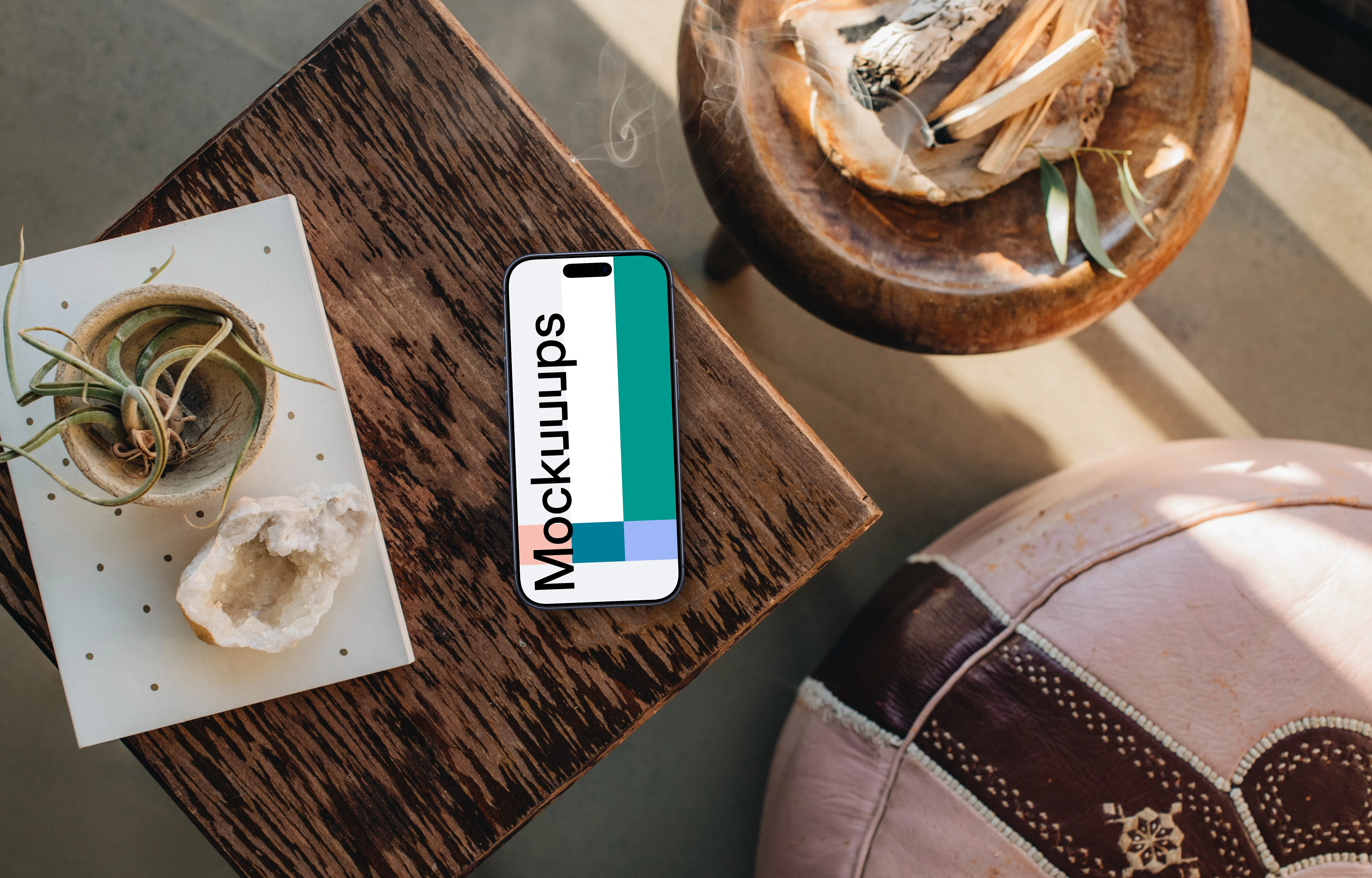 Sense of peace and relaxation with iPhone mockup