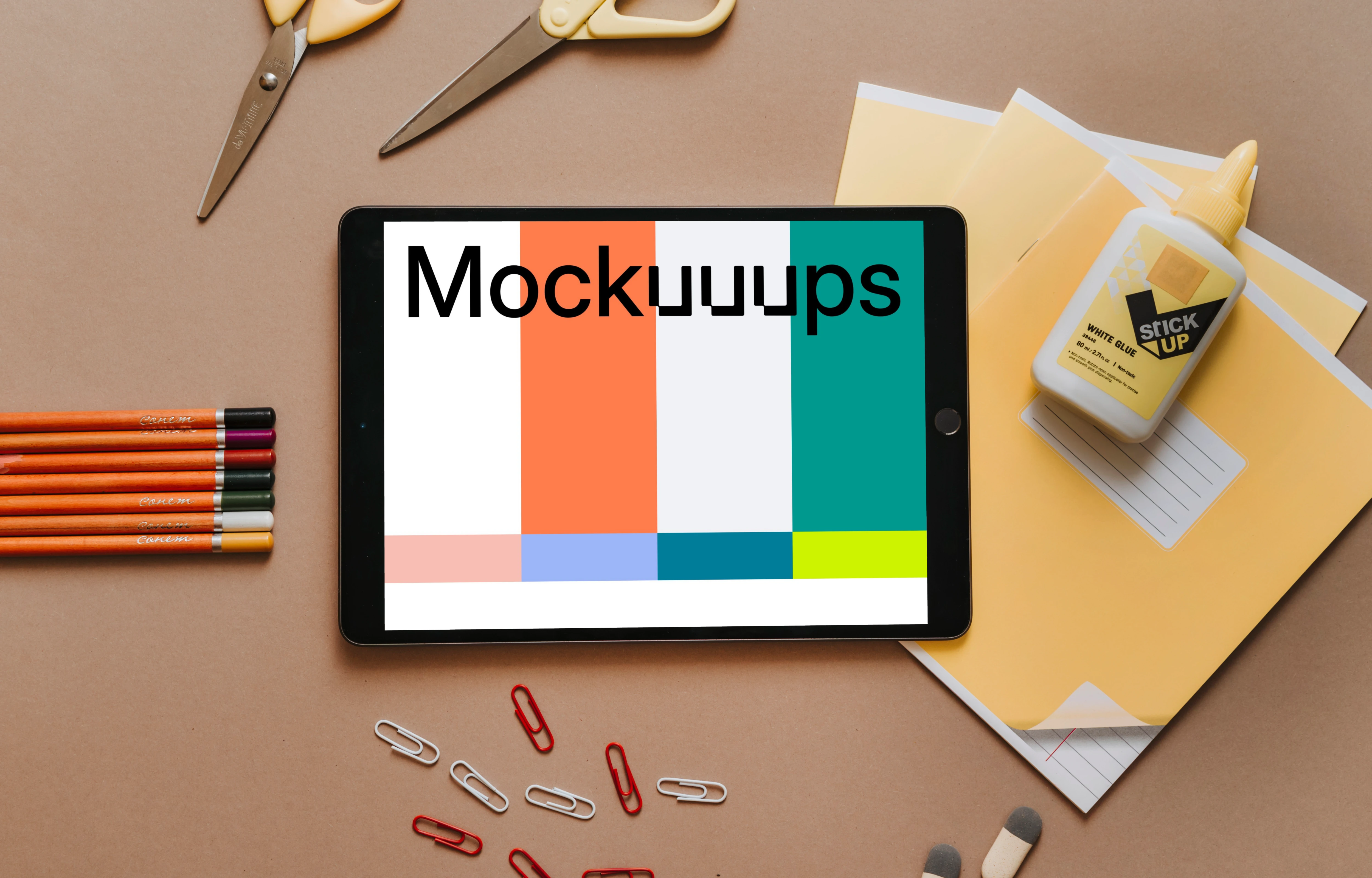 Tablet school mockup
