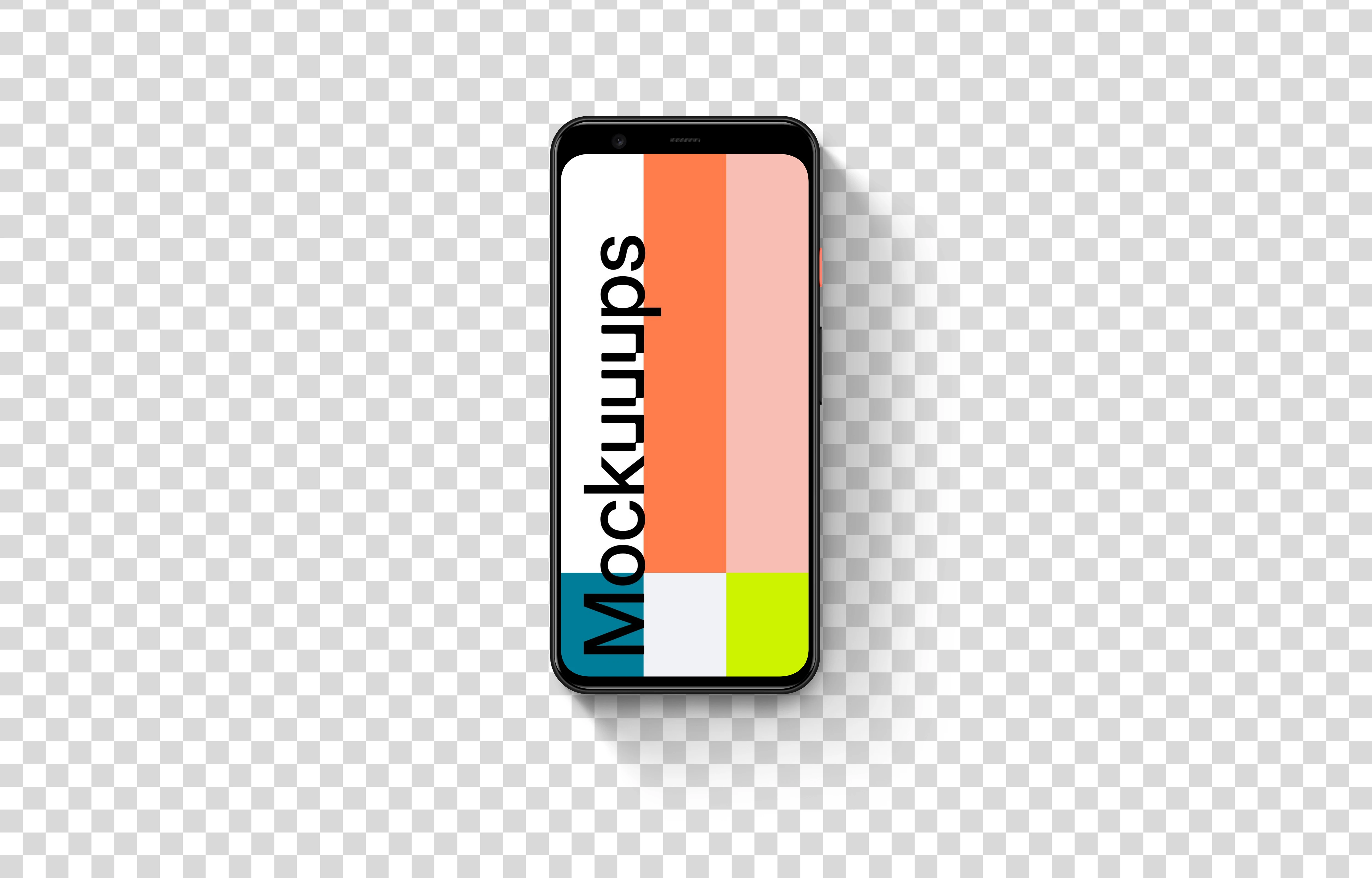 Google Pixel 4 Mockup (Front View)