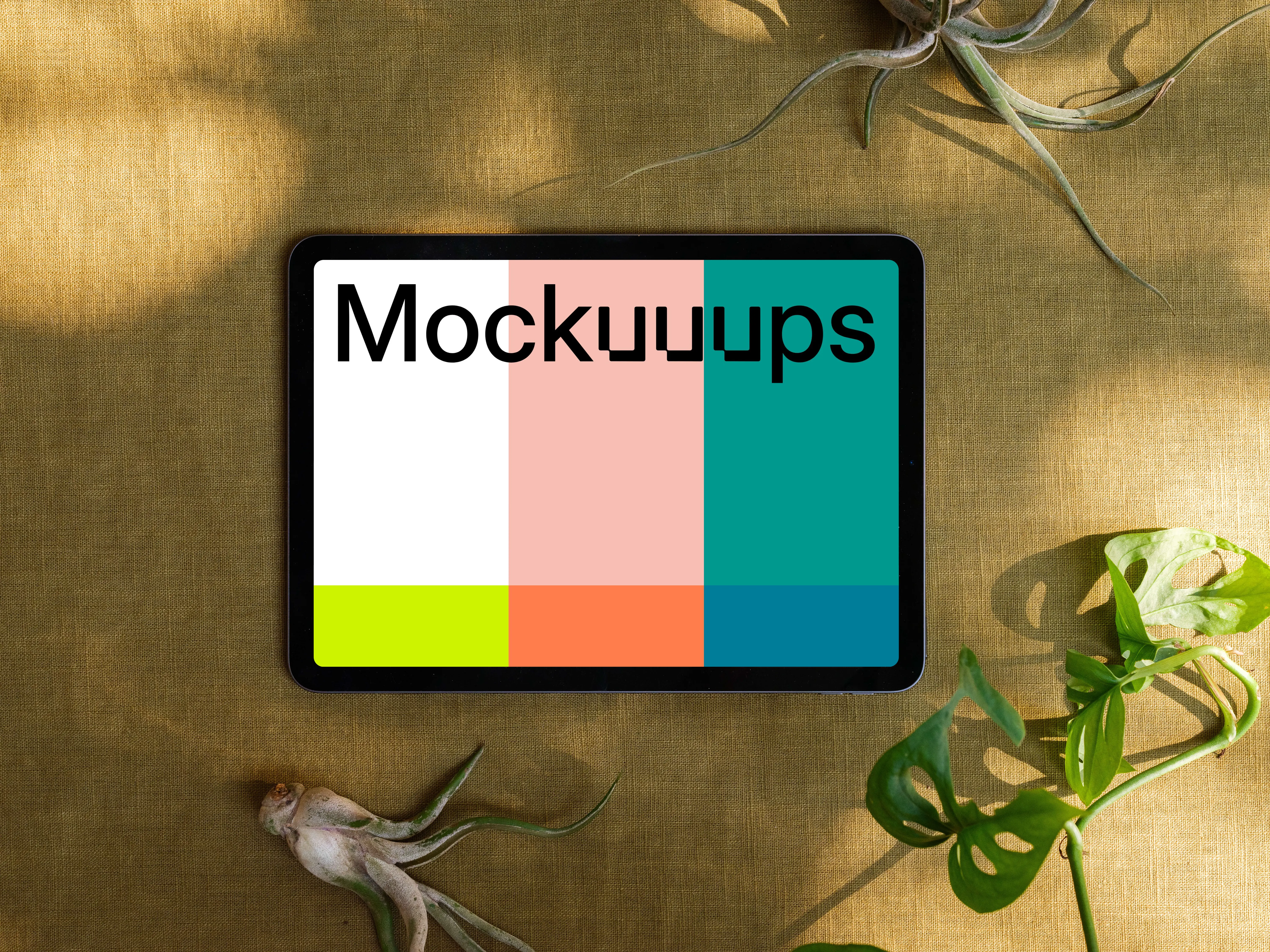 iPad Air mockup in landscape mode.