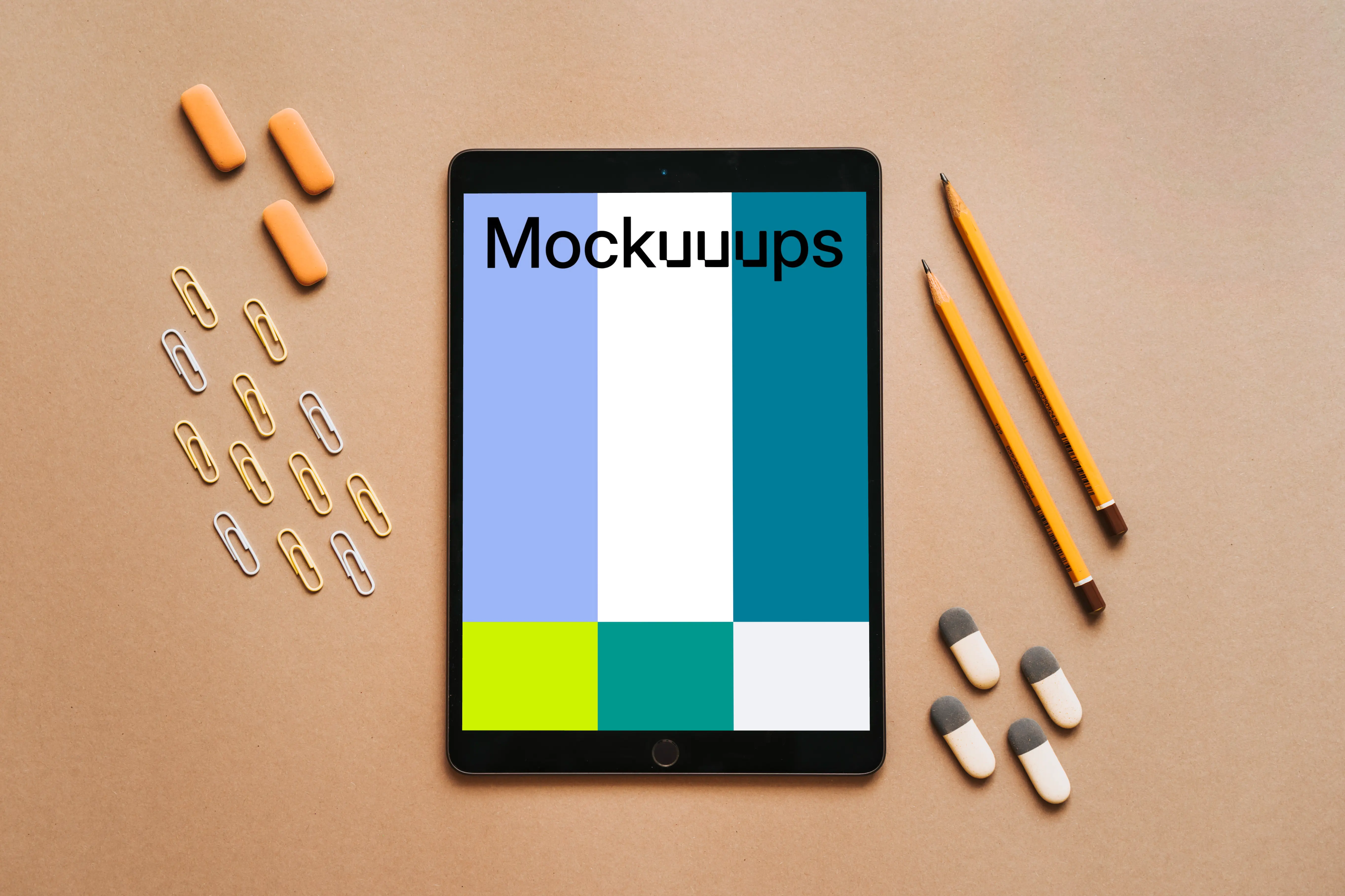 Mockup of education styled tablet 