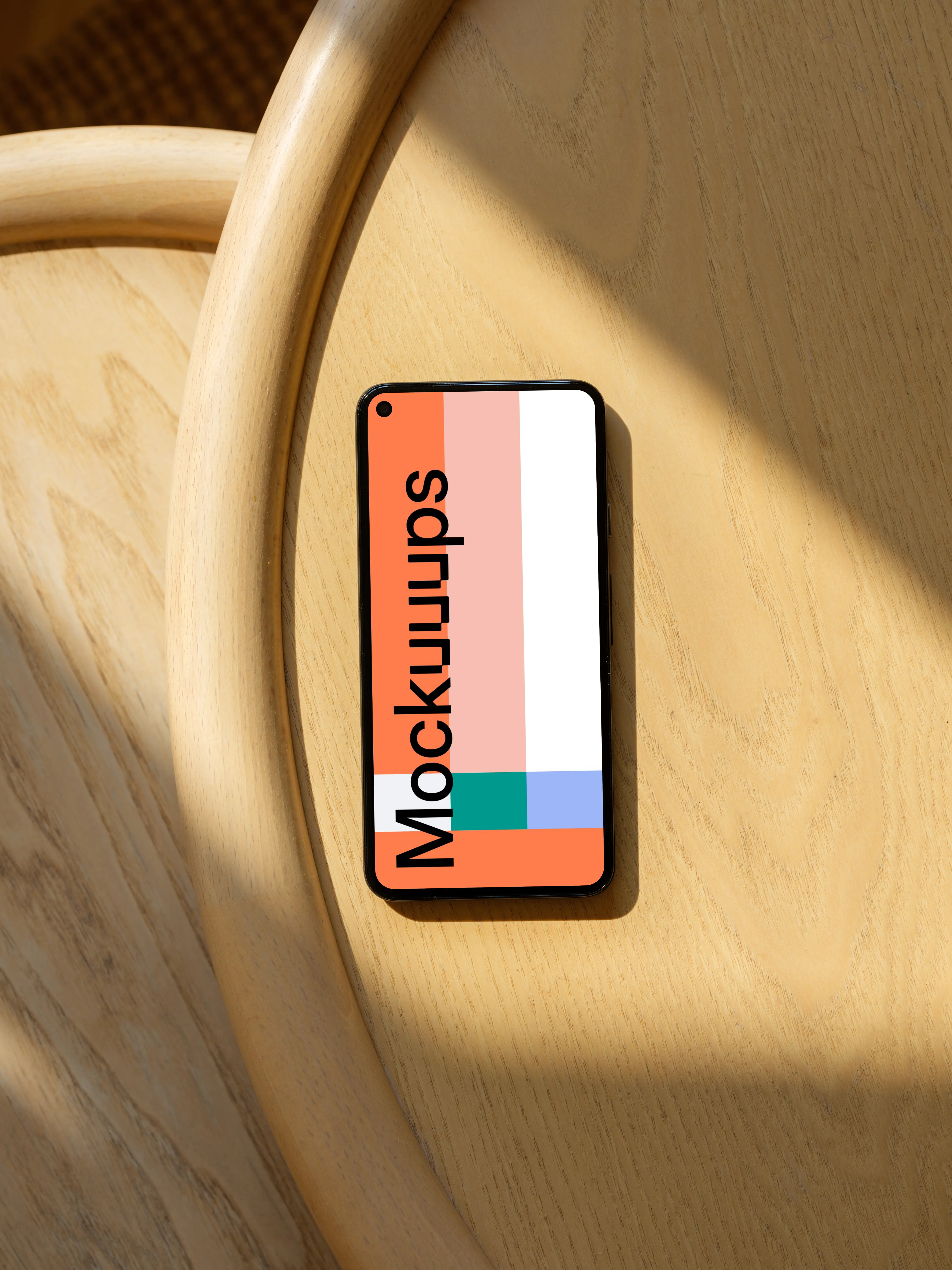 Pixel 5 on a wooden table