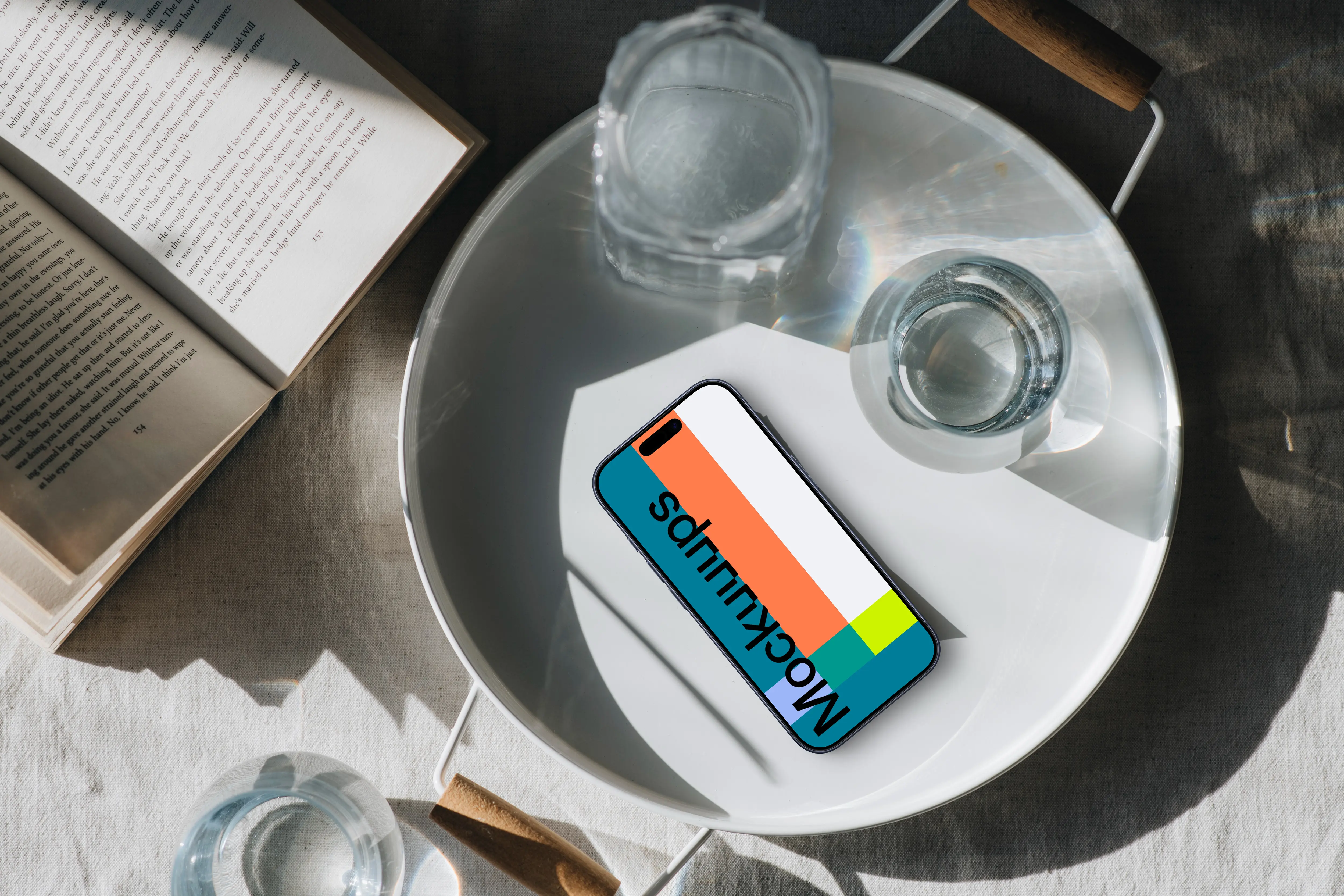 Subtle morning elegance with an iPhone mockup