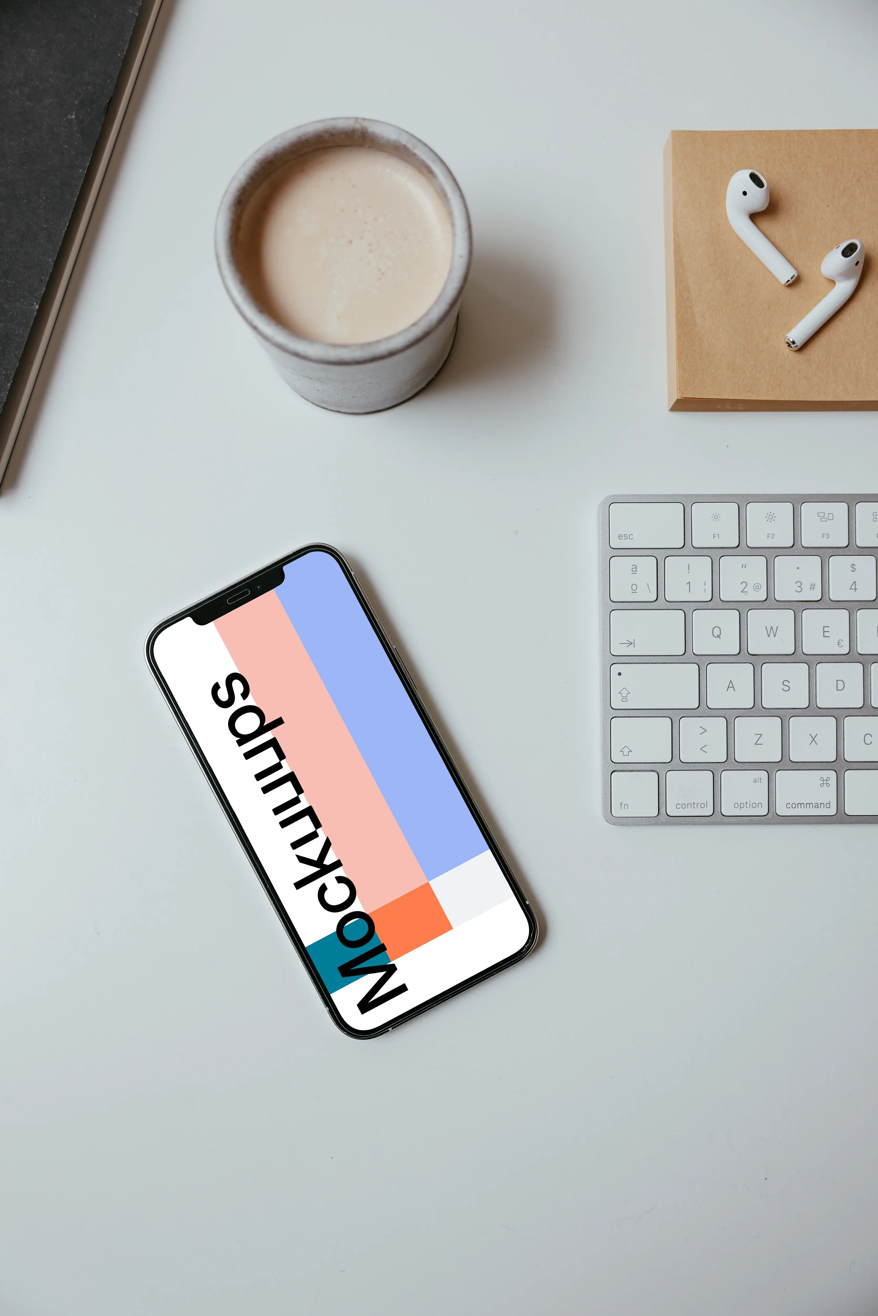 Top view of Minimal iPhone Mockup