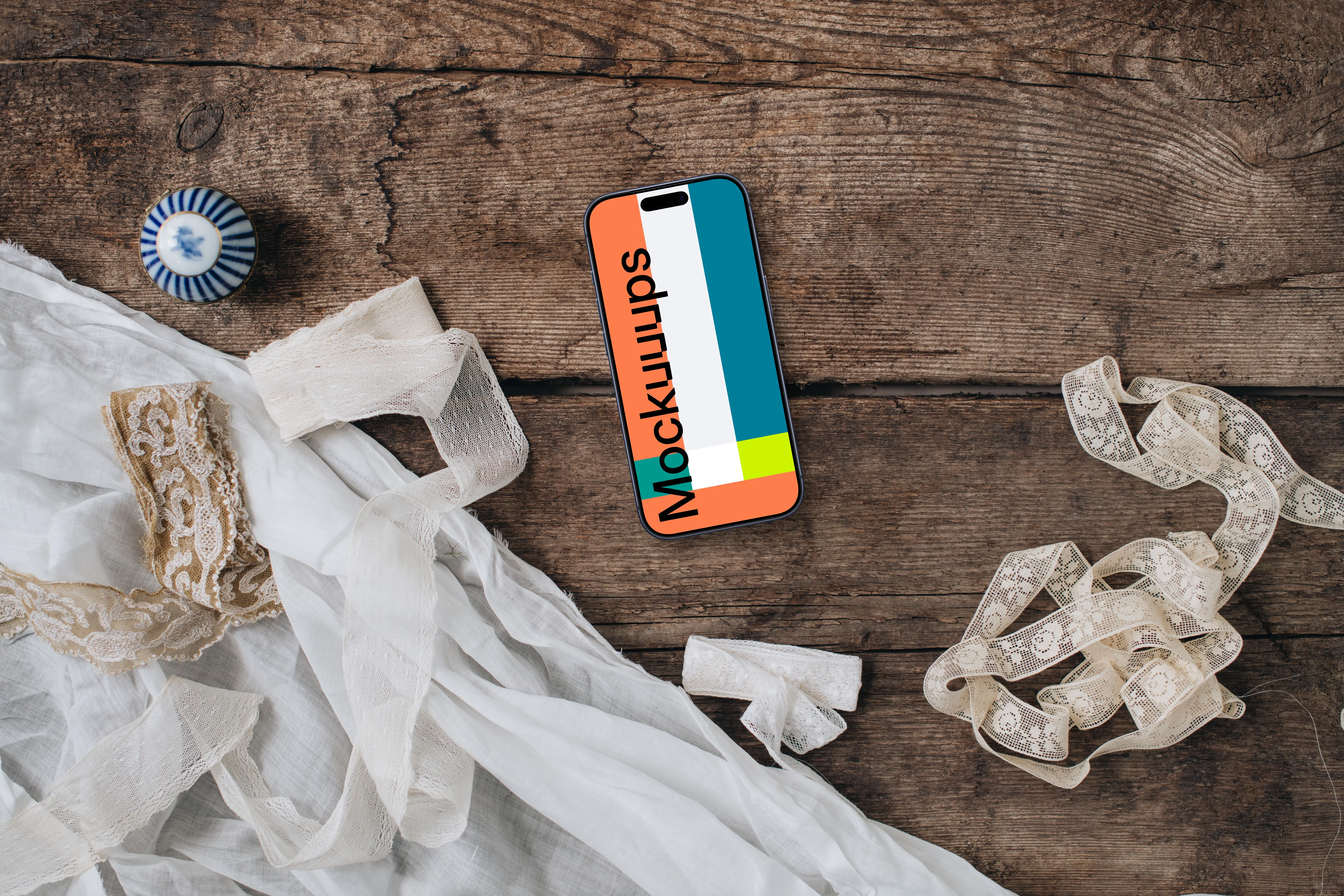 Wedding themed iPhone mockup