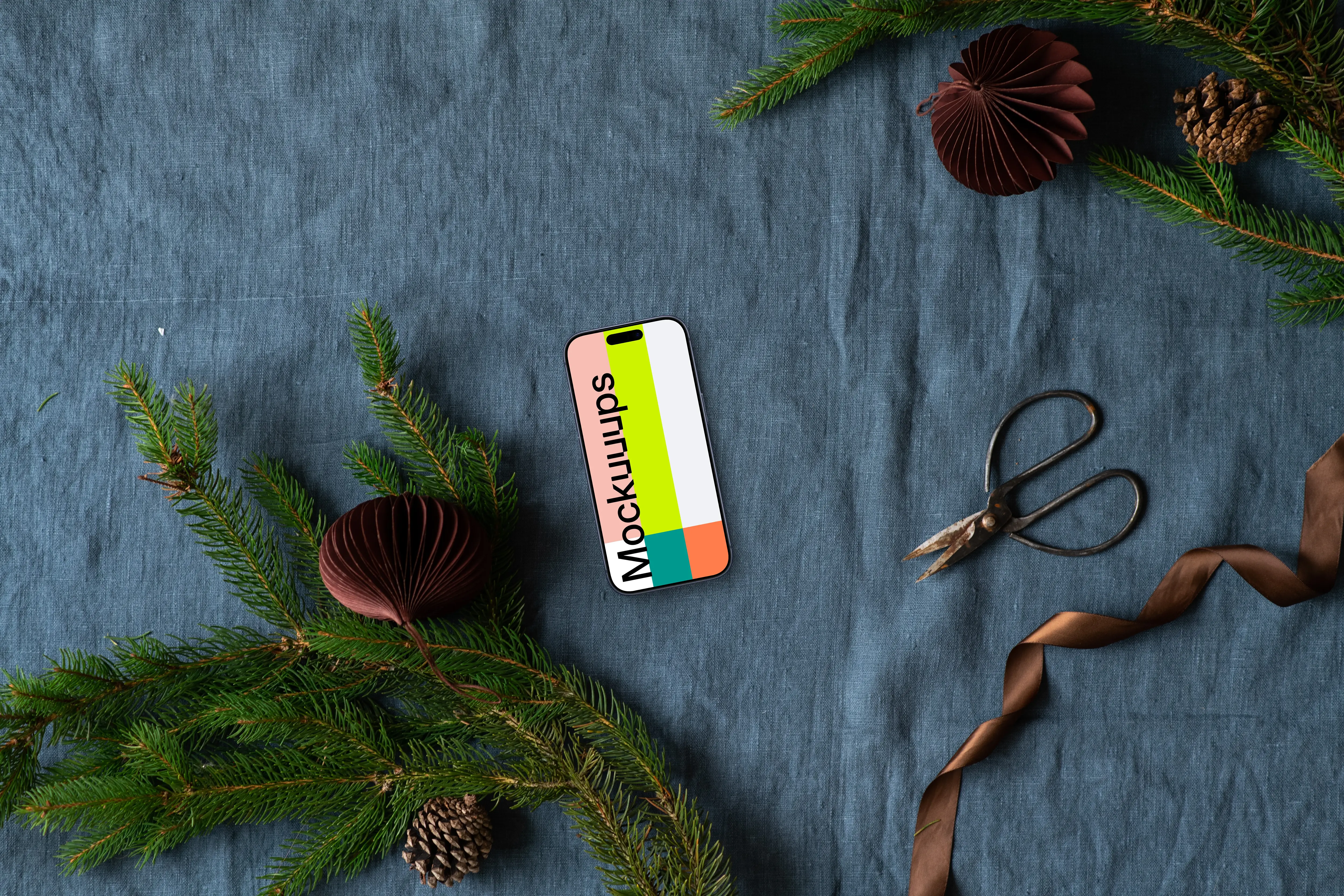 Xmas smartphone mockup