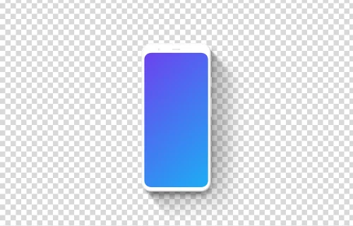 Argile Google Pixel 4 Mockup (Vue de face)