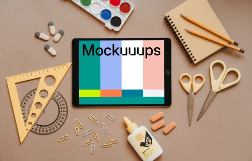 Back to school iPad Mockup