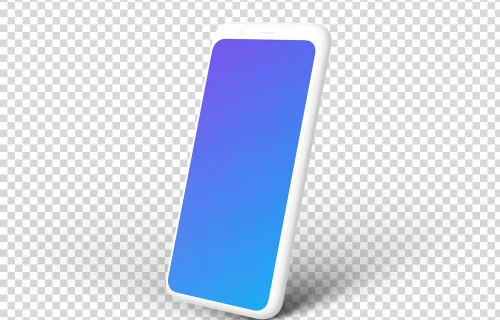 Clay Google Pixel 4 Mockup (Perspective Right)
