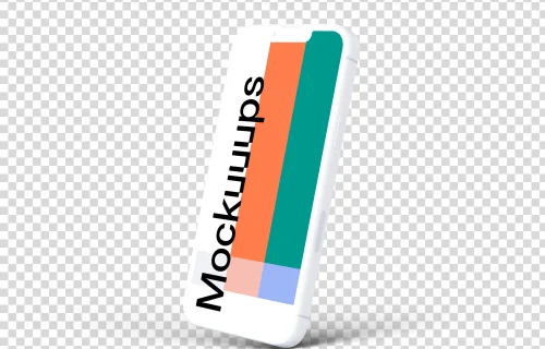 iPhone 13 Pro Clay Mockup (Perspective Right)