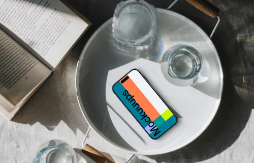 Subtle morning elegance with an iPhone mockup