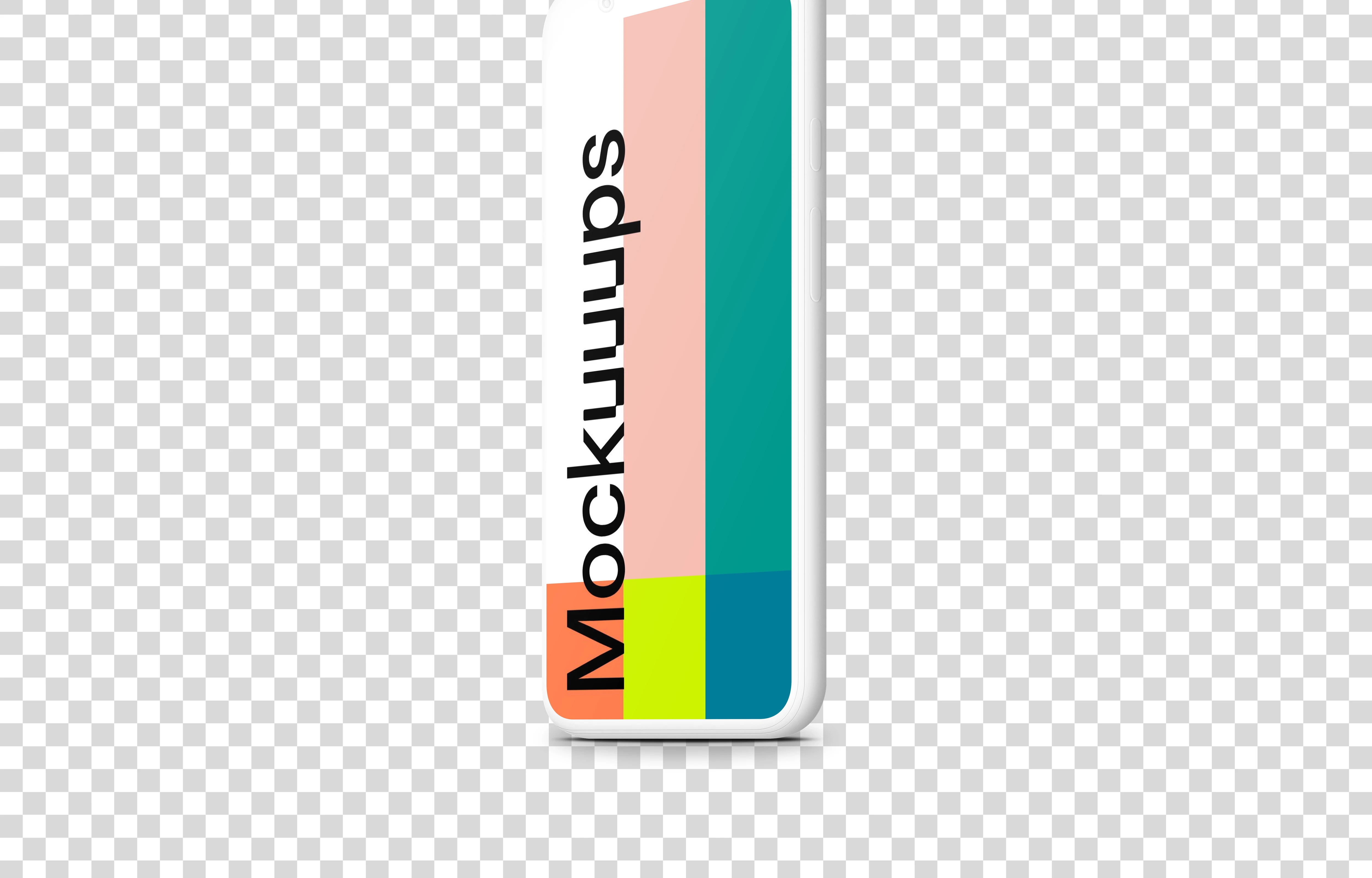 Clay Google Pixel 4 Mockup (Perspective Stand Right)