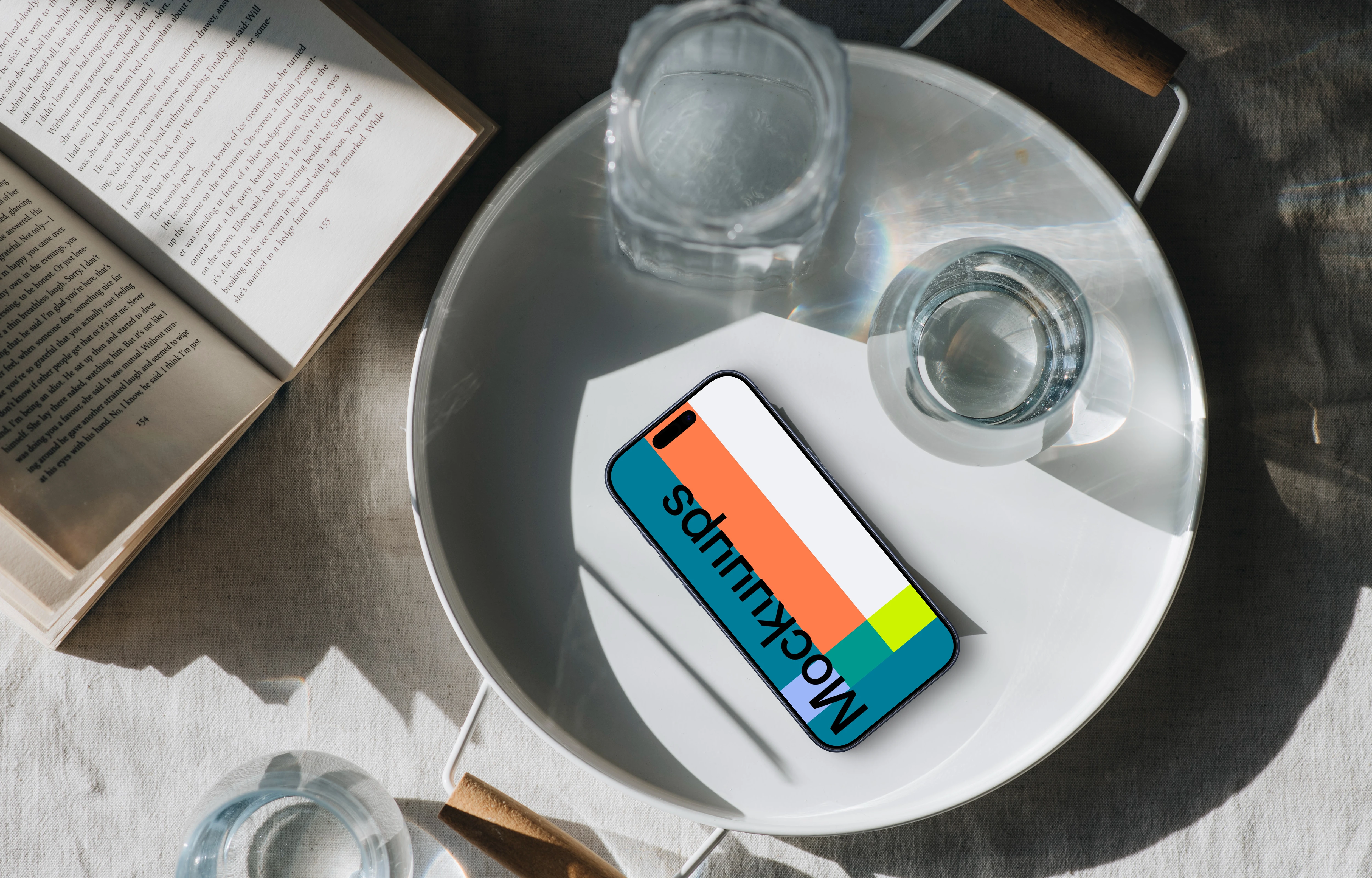 Subtle morning elegance with an iPhone mockup