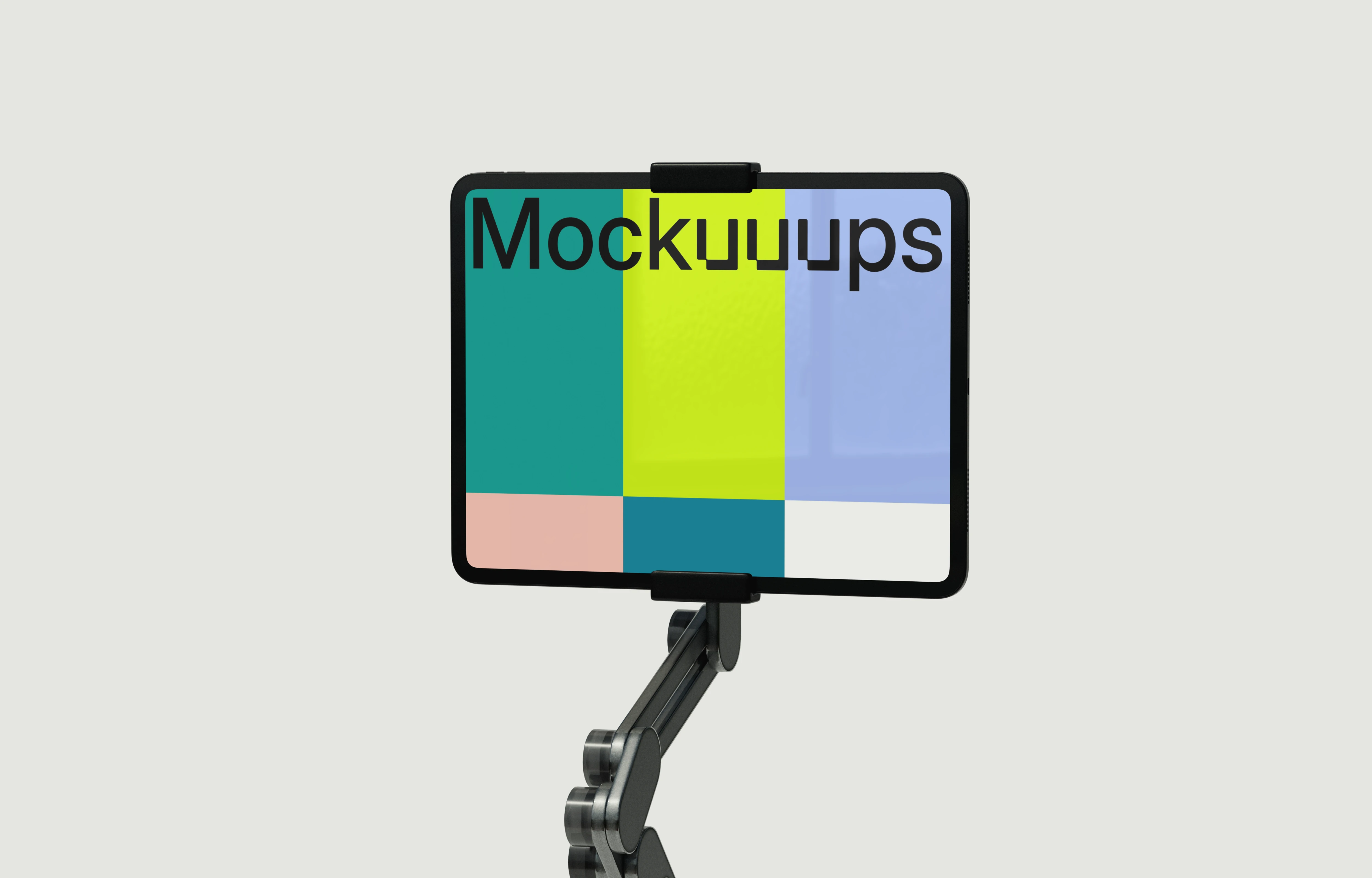 iPad Pro 12.9-inch mockup on adjustable stand