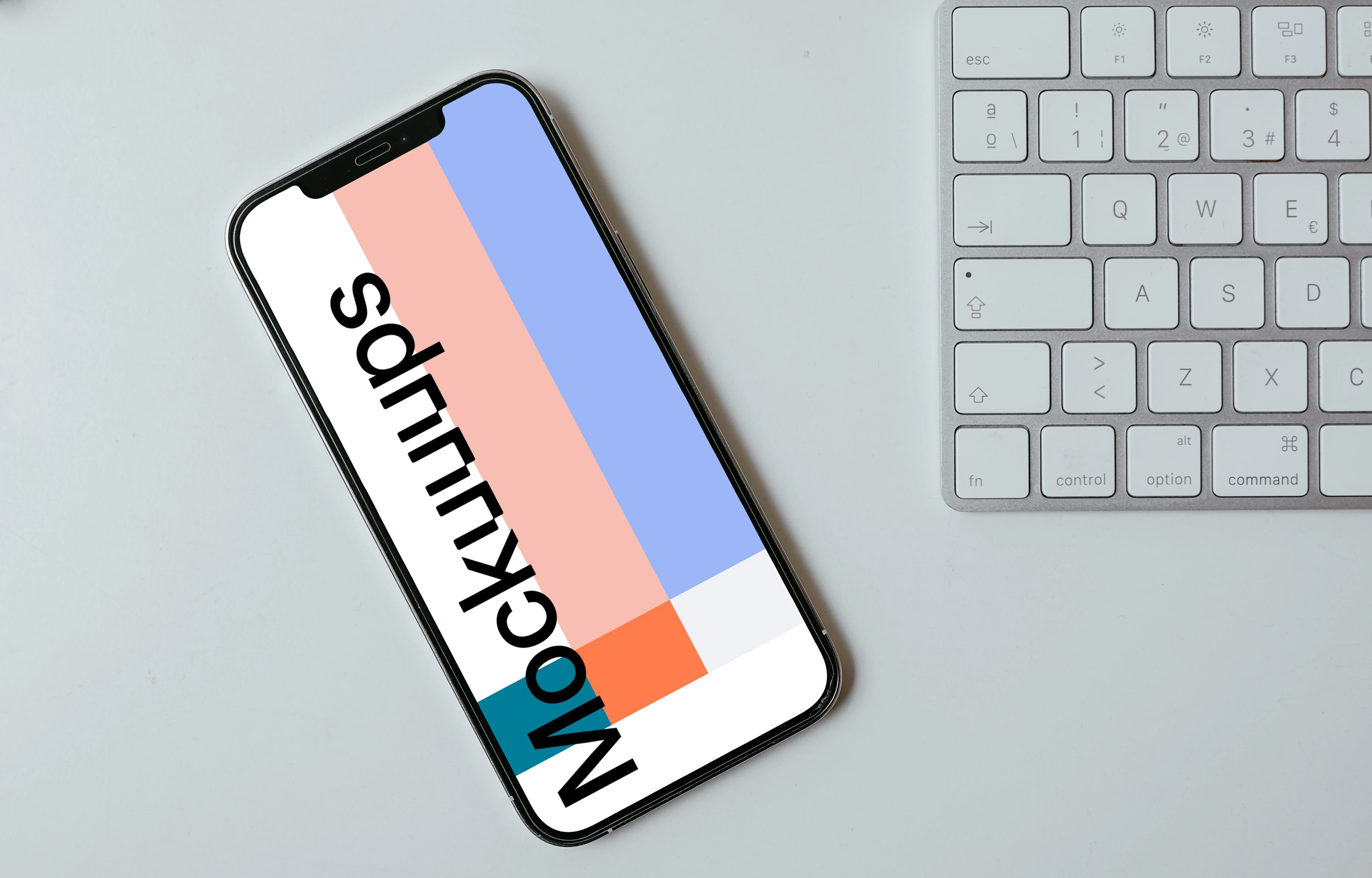 Top view of Minimal iPhone Mockup