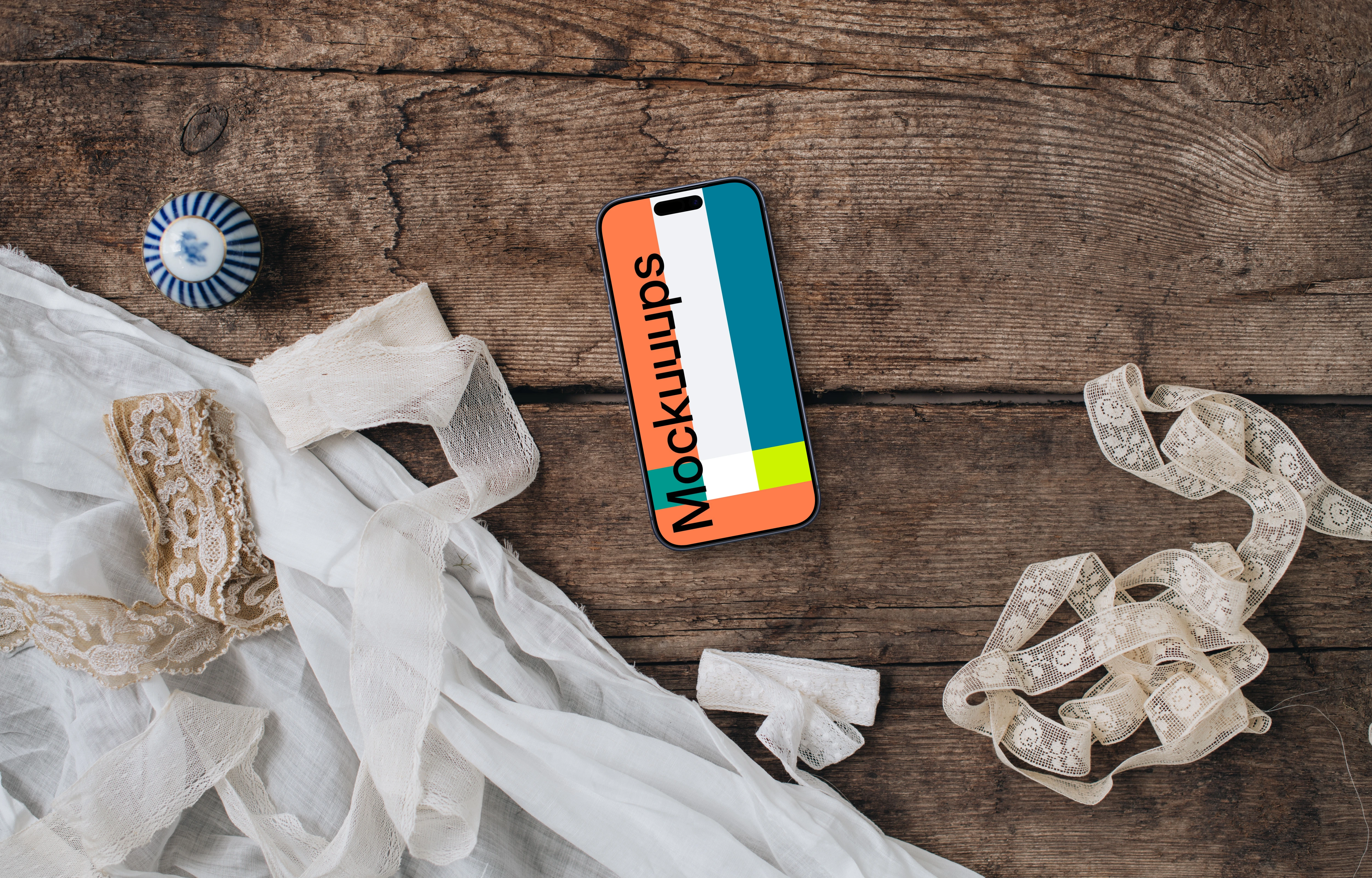 Wedding themed iPhone mockup