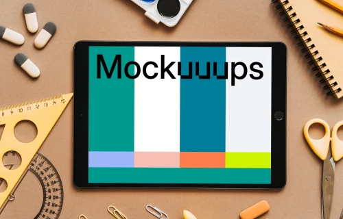 Education styled iPad mockup