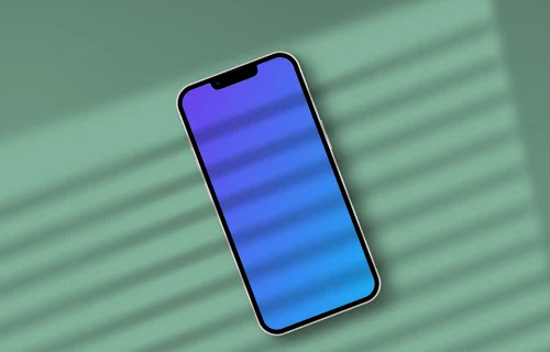 Smartphone mockup on the colorful background