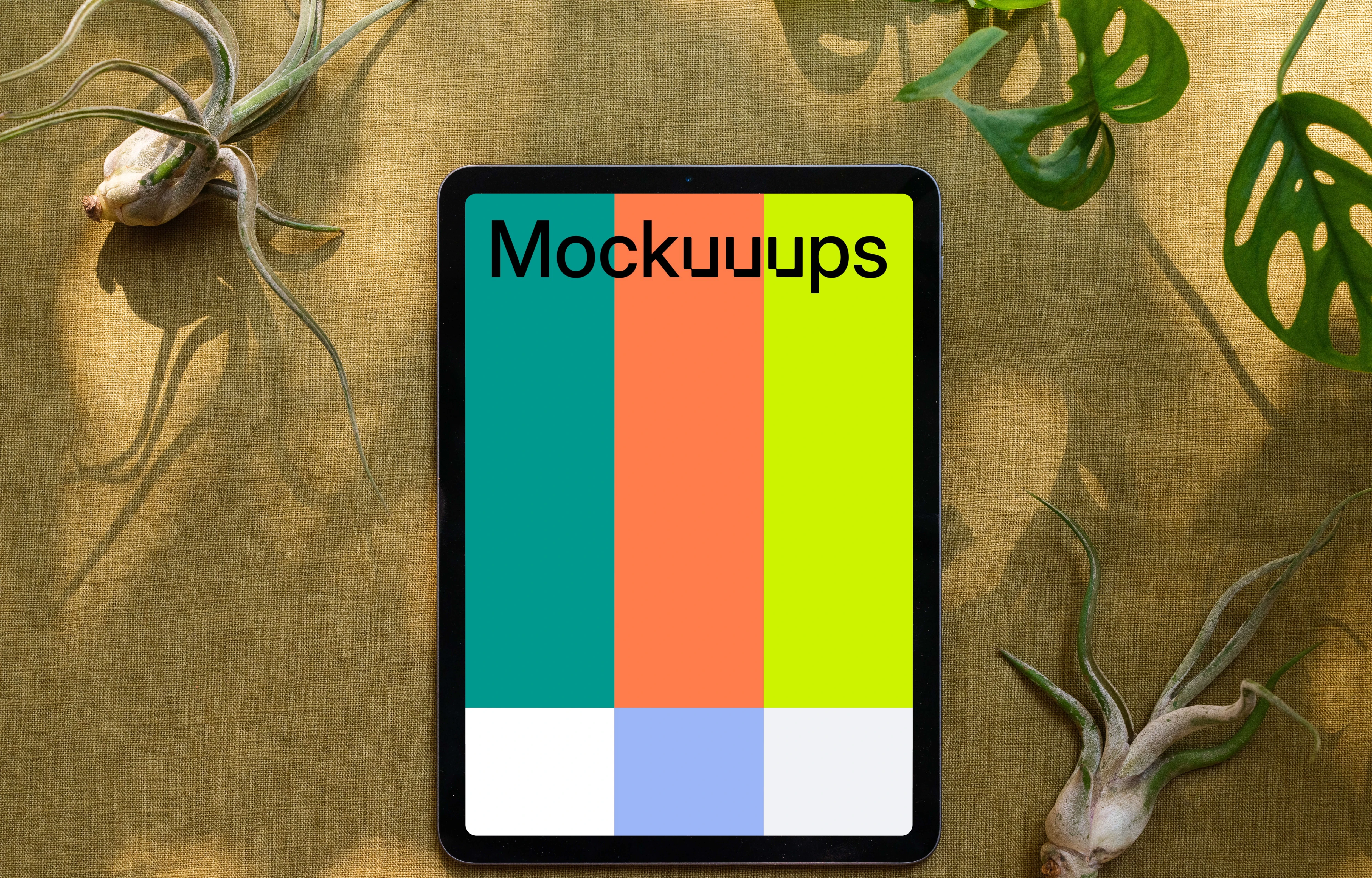 iPad Air mockup on a table