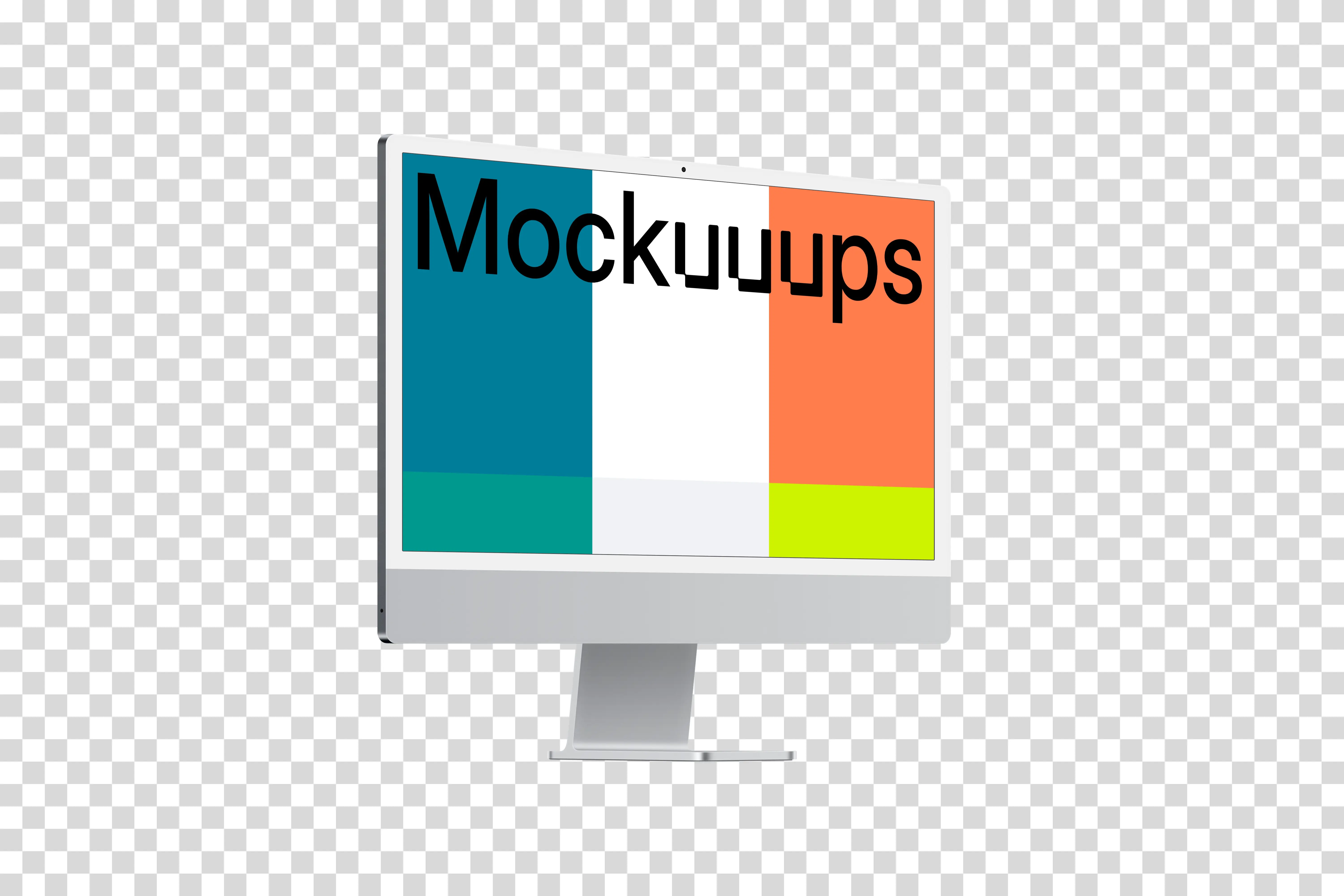 iMac 24" Mockup - Perspective Left mockup