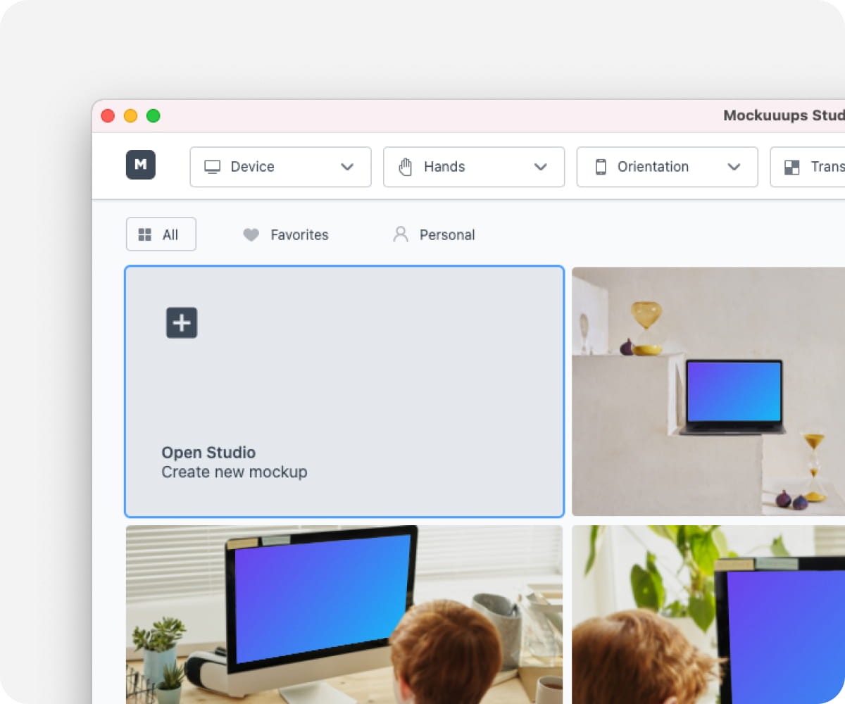 Mockup Generator - Mockuuups Studio