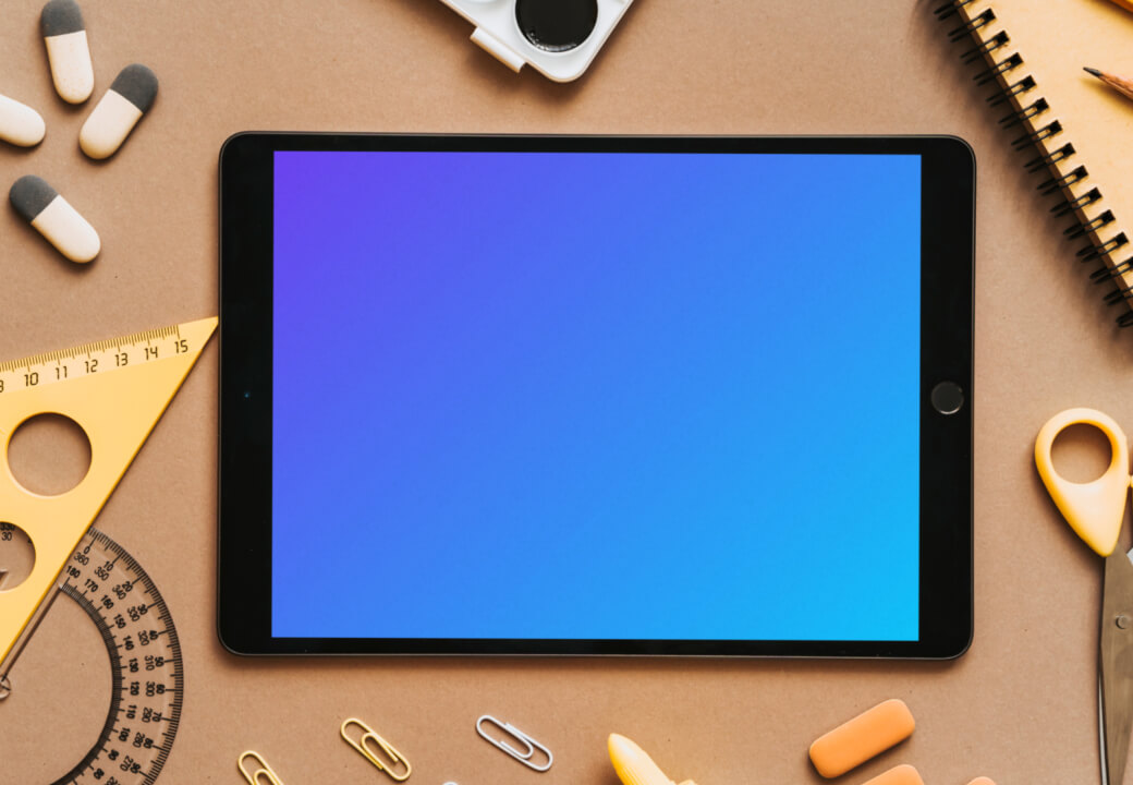 Education styled iPad Mockup