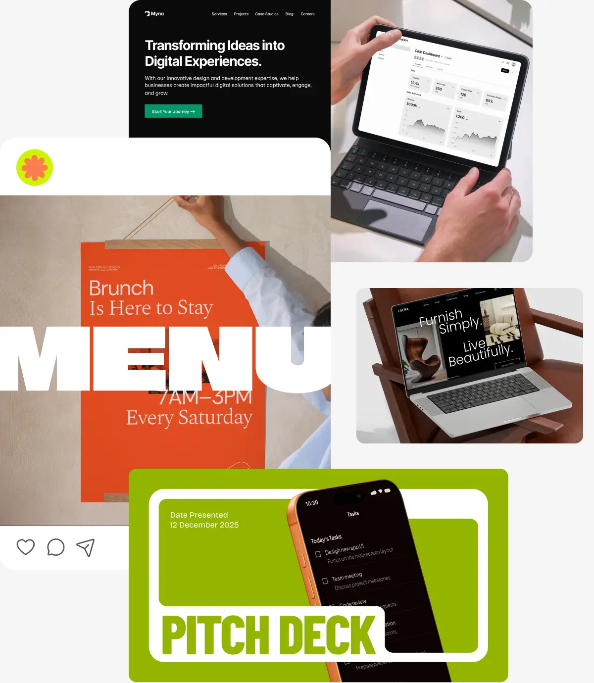 Mockup exported from Frontify app used in portfolio and marketing materials